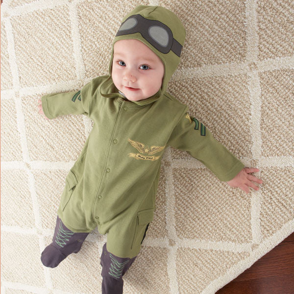 "Big Dreamzzz" Baby Pilot 2-Piece Layette Set (Personalization Available) - Birthday Boutique